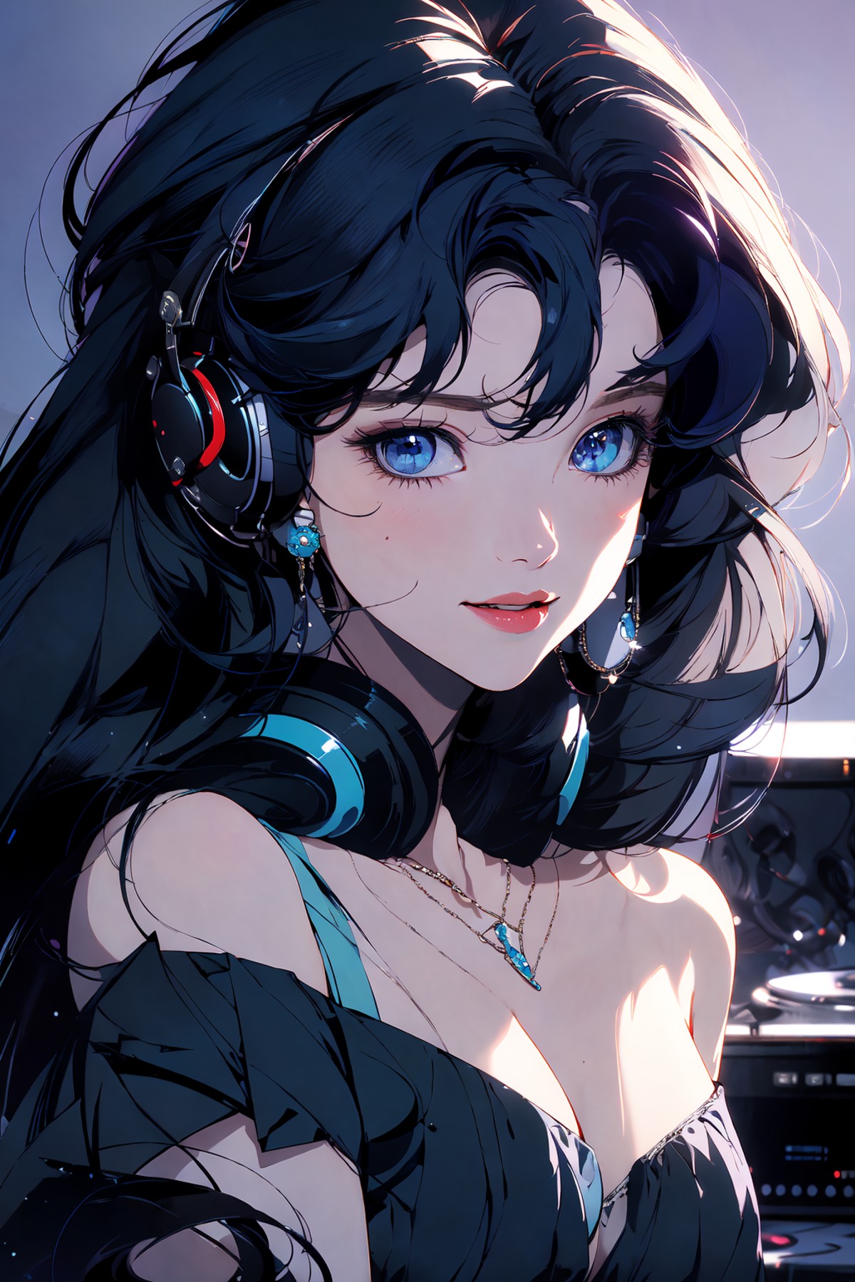 19039-372094896-(masterpiece_1.2), best quality,PIXIV, _1girl, jewelry, solo, headphones, earrings, blue eyes, necklace, long hair, looking at v.png